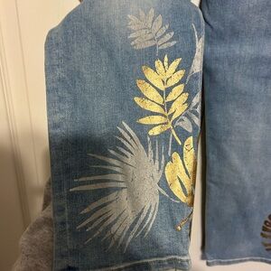 White House Black Market Sky Blue Cropped Jeans